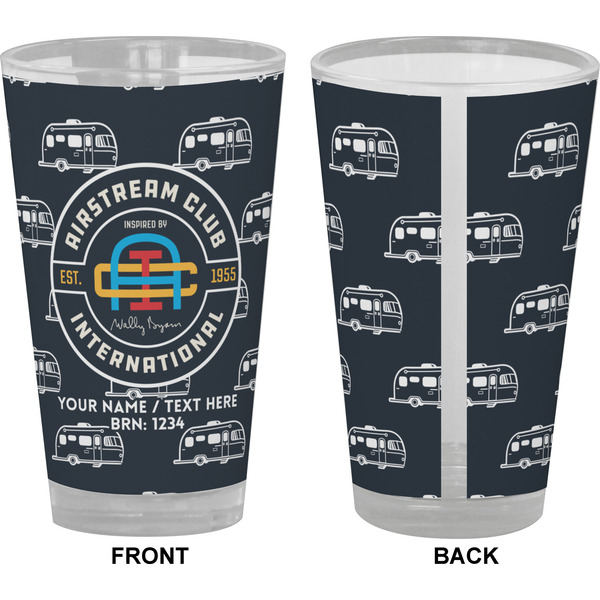 Airstream Club International Logo Pint Glass - Full Color - Front & Back Views
