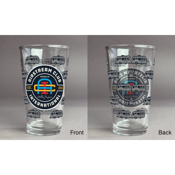 Airstream Club International Logo Pint Glass - Full Fill w Transparency - Approval