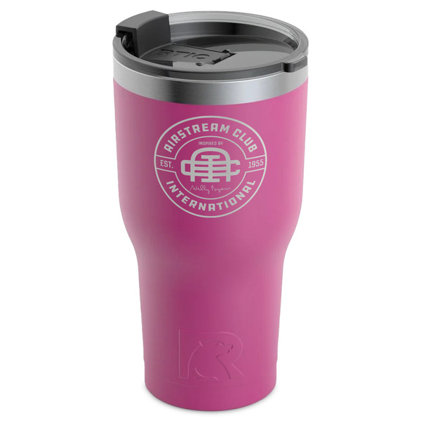Airstream Club International Logo RTIC Tumbler - Magenta - Angled
