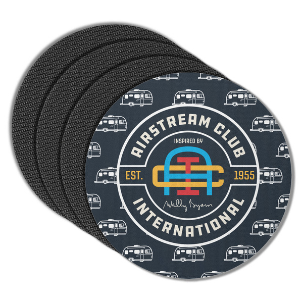 Airstream Club International Logo Round Coaster Rubber Back - Main