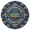 Airstream Club International Logo Round Rubber Backed Coaster - Single