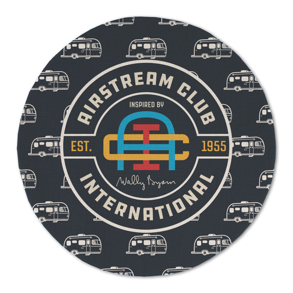 Airstream Club International Logo Round Linen Placemats - FRONT (Double Sided)