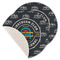 Airstream Club International Logo Round Linen Placemats - Single-Sided - Set of 4
