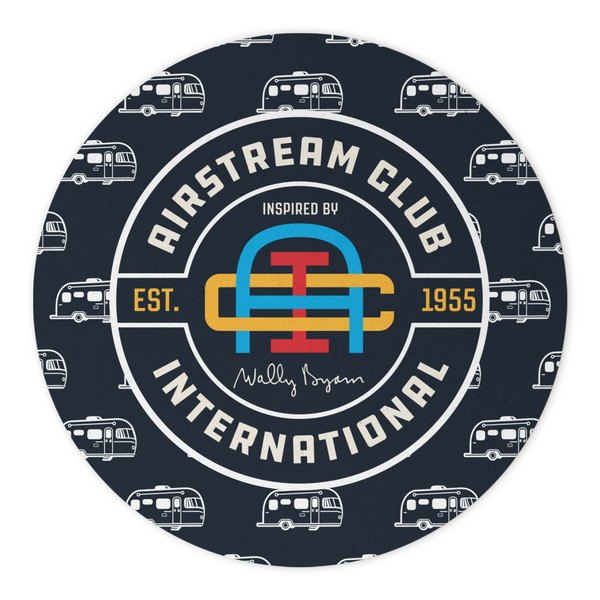 Airstream Club International Logo Round Paper Coaster - Approval
