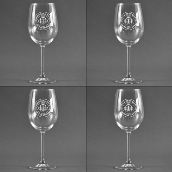 Airstream Club International Logo Set of Four Personalized Wineglasses - Approval