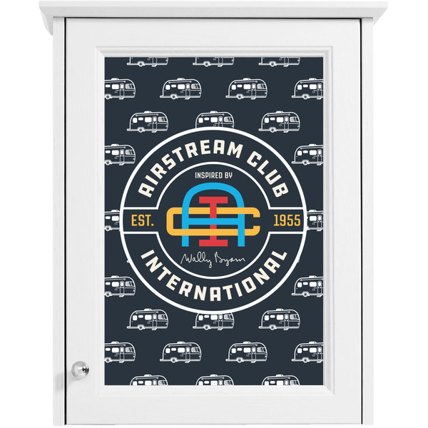 Airstream Club International Logo Single White Cabinet Decal