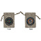 Airstream Club International Logo Burlap Gift Bag - Small - Double-Sided