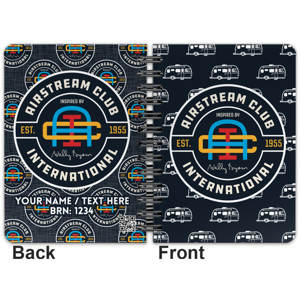 Airstream Club International Logo Spiral Journal 5 x 7 - Apvl