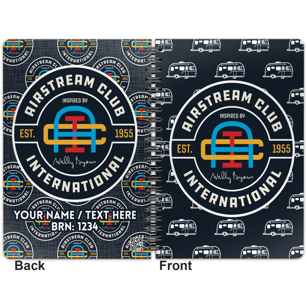 Airstream Club International Logo Spiral Journal 7 x 10 - Apvl