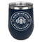 Airstream Club International Logo Stemless Stainless Steel Wine Tumbler - Navy - Single-Sided