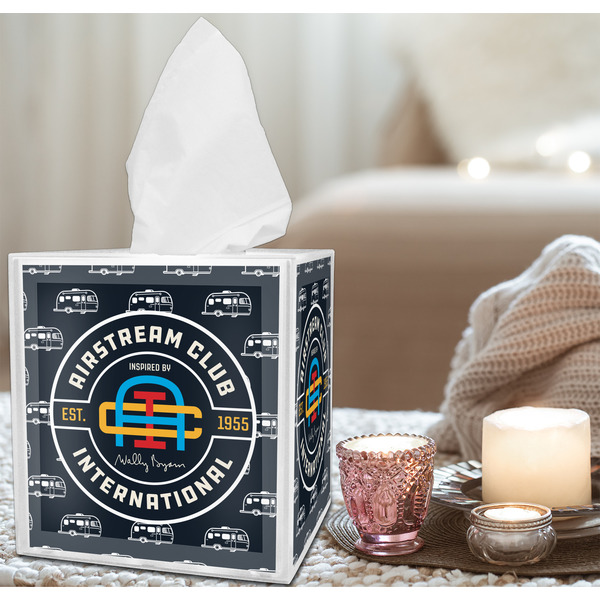 Airstream Club International Logo Tissue Box - Lifestyle
