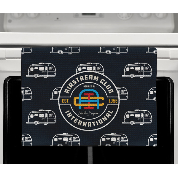 Airstream Club International Logo Waffle Weave Towel - Full Color Print - Lifestyle2 Image