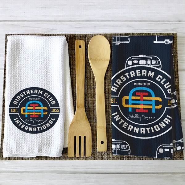 Airstream Club International Logo Waffle Weave Towels - 2 Print Styles