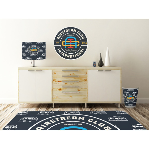 Airstream Club International Logo Wall Graphic Decal Wooden Desk