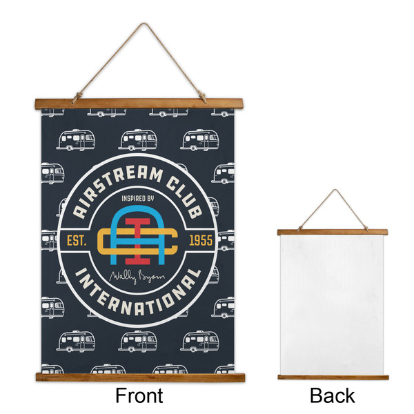 Airstream Club International Logo Wall Hanging Tapestry - Portrait - Front & Back