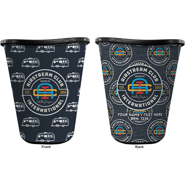 Airstream Club International Logo Waste Basket - Black - Double Sided - Approval