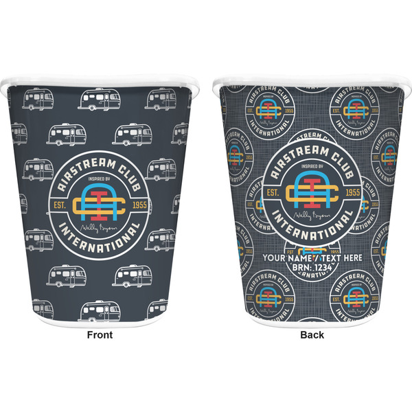 Airstream Club International Logo Waste Basket - White - Double Sided - Approval