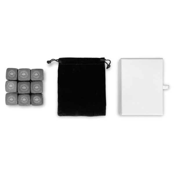 Airstream Club International Logo Whiskey Stones - Set of 9 - Content Packaging