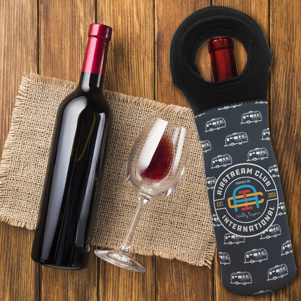 Airstream Club International Logo Wine Tote Bag - On Table
