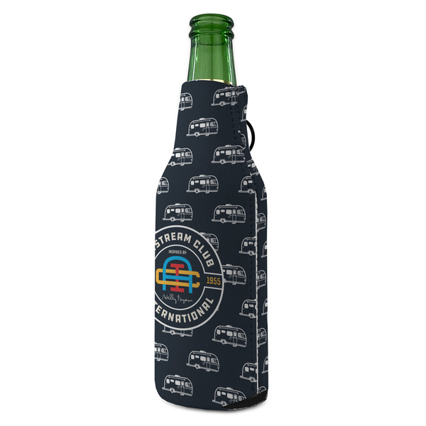 Airstream Club International Logo Zipper Bottle Cooler - ANGLE (bottle)