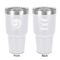 Silver on the Seas 30 oz Stainless Steel Tumbler - White - Double-Sided