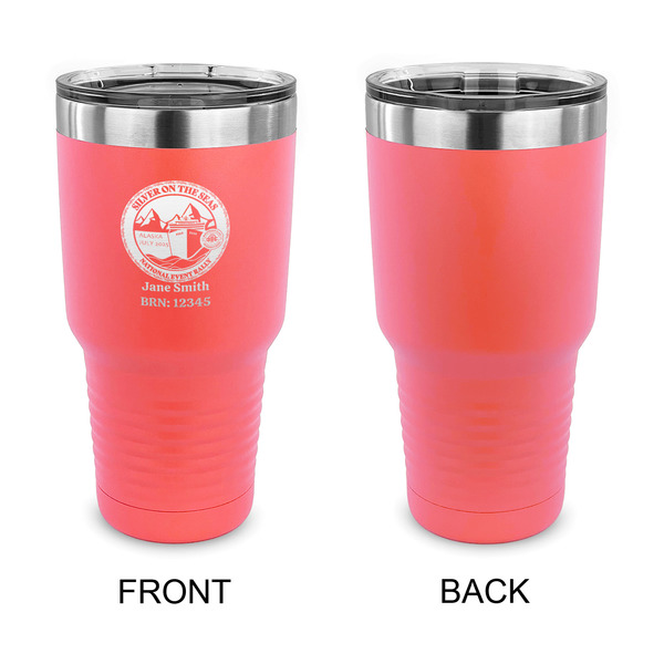 Silver on the Seas 30 oz Stainless Steel Ringneck Tumblers - Coral - Single Sided - APPROVAL