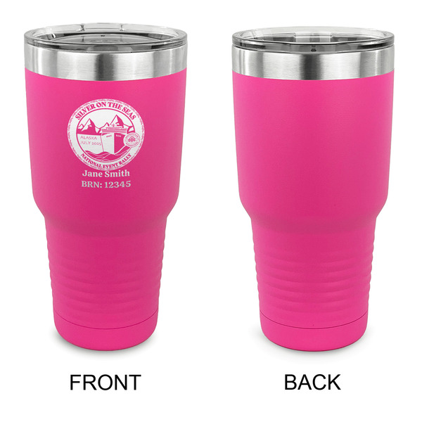 Silver on the Seas 30 oz Stainless Steel Ringneck Tumblers - Pink - Single Sided - APPROVAL
