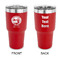 Silver on the Seas 30 oz Stainless Steel Tumbler - Red - Double-Sided