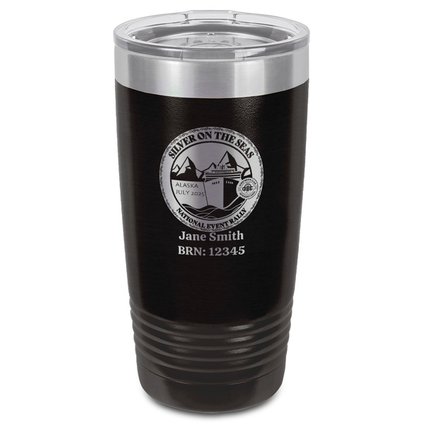 Silver on the Seas Black Polar Camel Tumbler - 20oz - Front