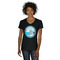 Silver on the Seas Women's V-Neck T-Shirt - Black