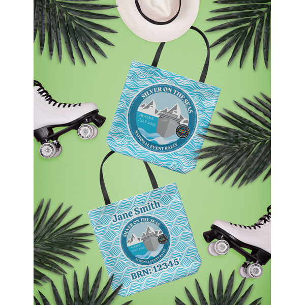 Silver on the Seas Canvas Tote Lifestyle Front and Back