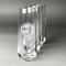 Silver on the Seas Champagne Flutes - Stemless - Laser Engraved - Set of 4