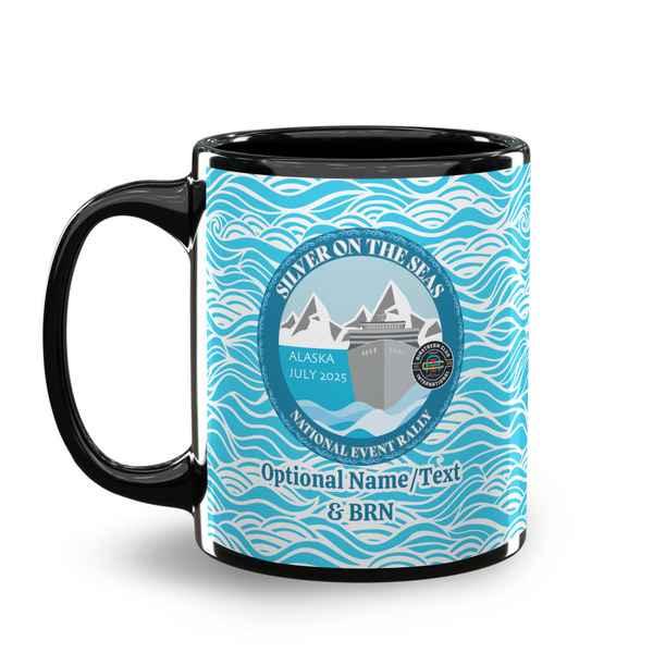 Silver on the Seas Coffee Mug - 11 oz - Black