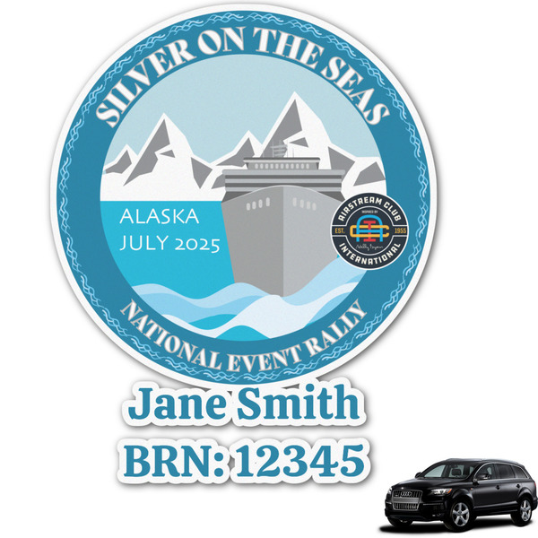 Custom Silver on the Seas Graphic Car Decal