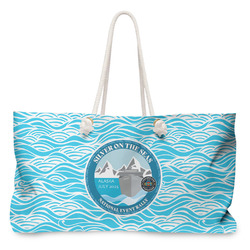 Silver on the Seas Large Tote Bag with Rope Handles
