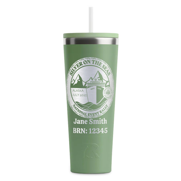 Silver on the Seas Light Green RTIC Everyday Tumbler - 28 oz. - Front