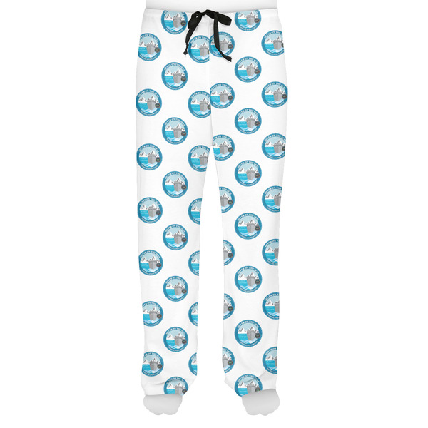 Silver on the Seas Men's Pjs Front - on model