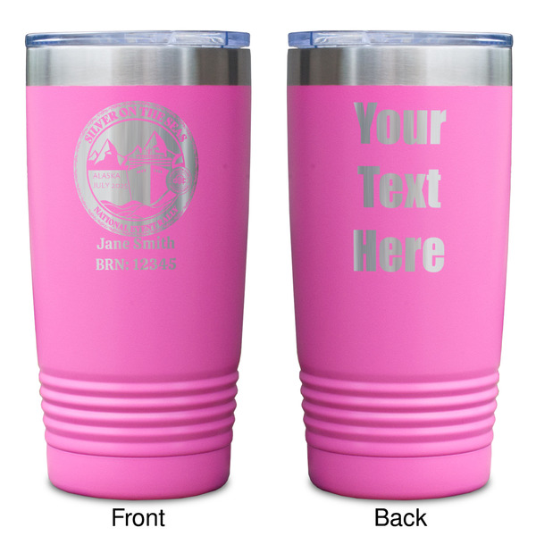 Silver on the Seas Pink Polar Camel Tumbler - 20oz - Double Sided - Approval
