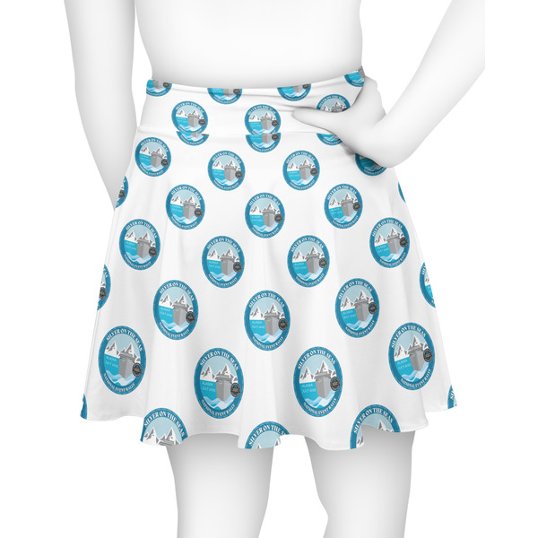 Silver on the Seas Skater Skirt - Back