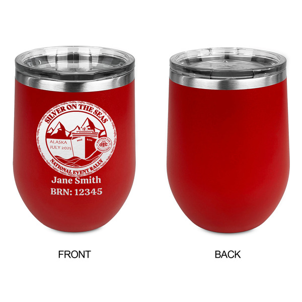 Silver on the Seas Stainless Wine Tumblers - Red - Single Sided - Approval