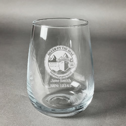 Silver on the Seas Stemless Wine Glass - Laser Engraved
