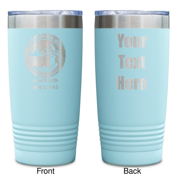 Silver on the Seas Teal Polar Camel Tumbler - 20oz -Double Sided - Approval