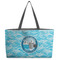Silver on the Seas Beach Totes Bag - w/ Black Handles