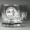 Silver on the Seas Whiskey Glasses - Engraved - Set of 4