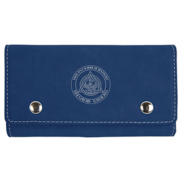 Custom Dental Insignia / Emblem Cards & Dice Set - Navy Blue (Personalized)