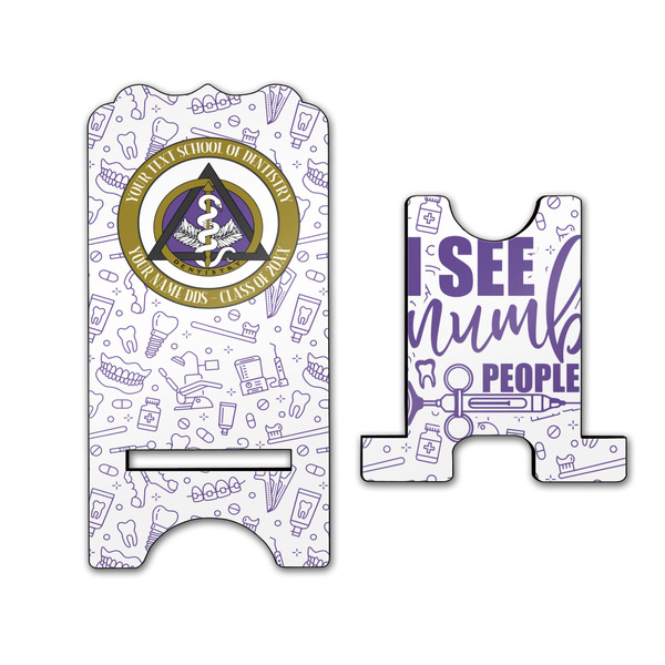 Dental Insignia / Emblem Stylized Phone Stand - Front & Back - Large