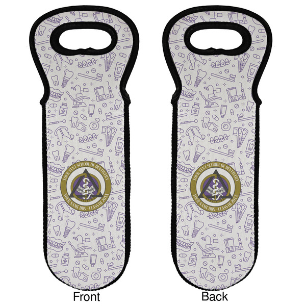 Dental Insignia / Emblem Wine Tote Front & Back