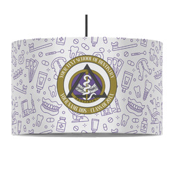Dental Insignia / Emblem 12" Drum Pendant Lamp - Fabric (Personalized)