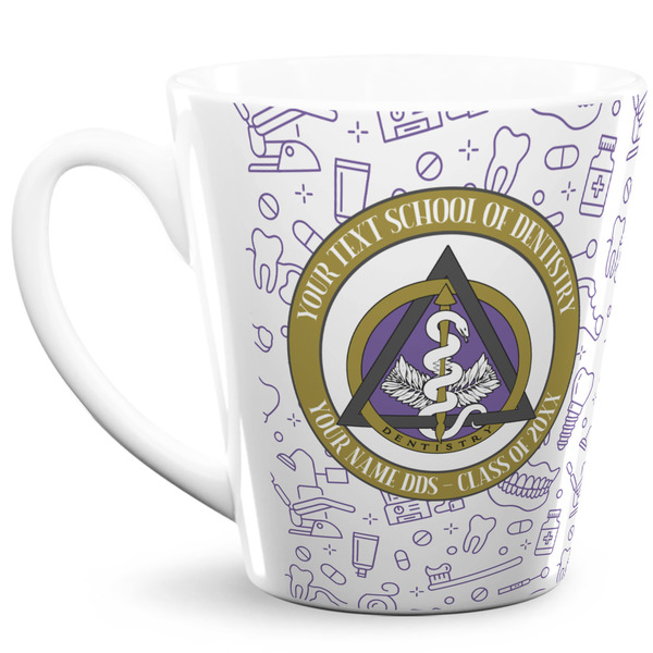 Custom Dental Insignia / Emblem 12 oz Latte Mug (Personalized)