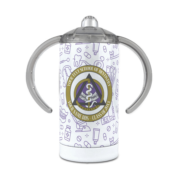 Custom Dental Insignia / Emblem 12 oz Stainless Steel Sippy Cup (Personalized)
